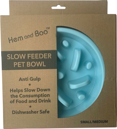 Slow Feeding Fet Bowl Small-Medium various colours 18cm