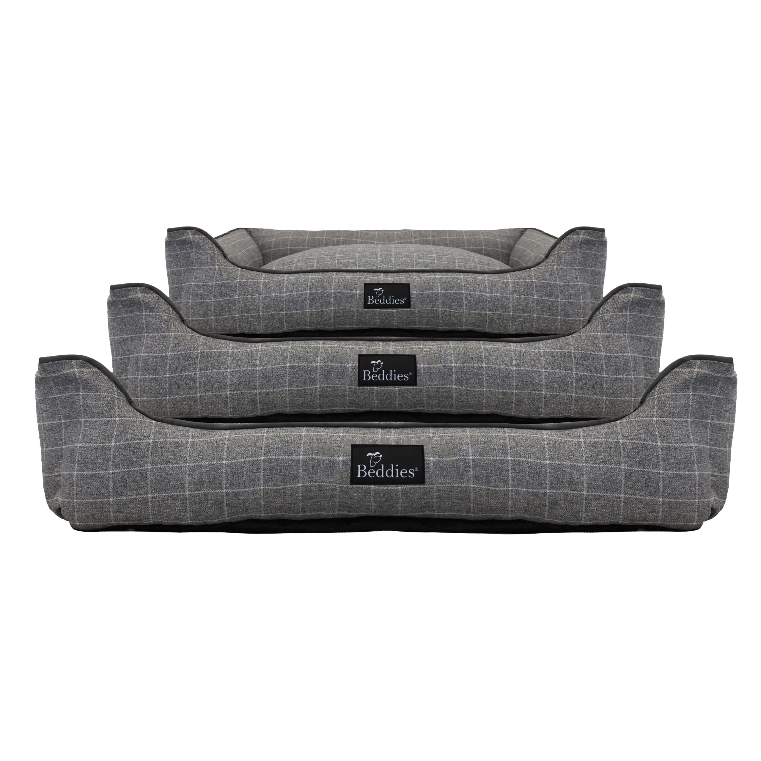 Beddies Grey check lounger