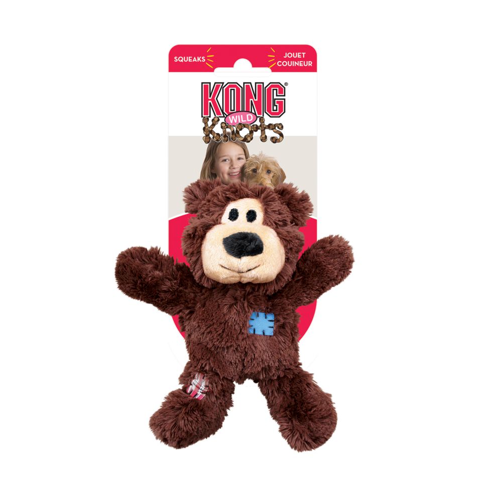 Kong Wild Knots Dog Toy Squeaky Bear