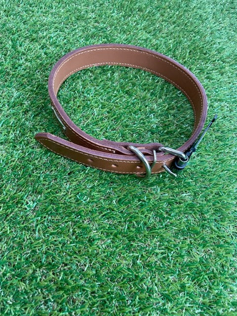 28 inch Fully Lined & Sewn Leather Dog Collar
