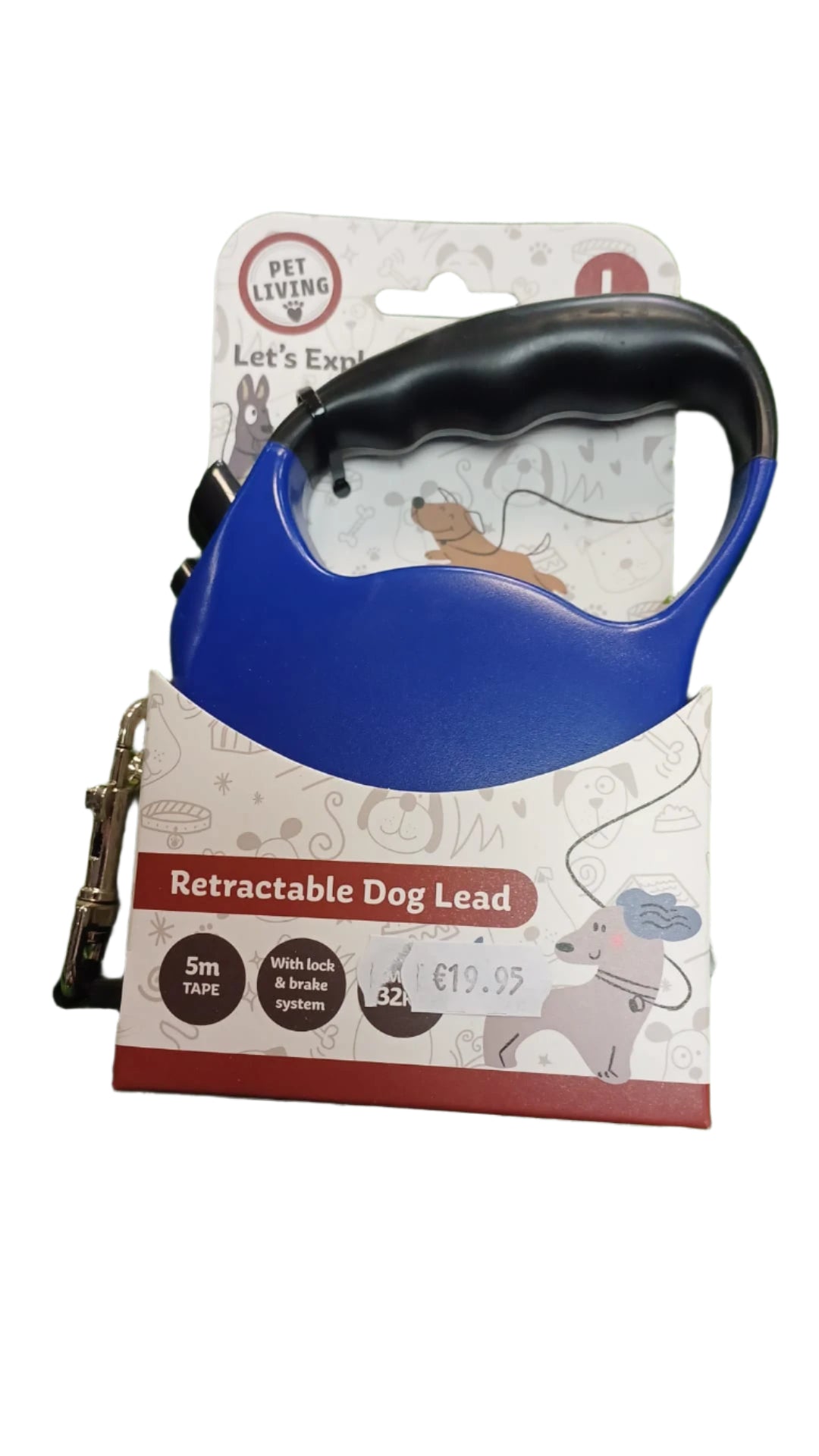 Blue Pet Living Retractable Lead (L)
