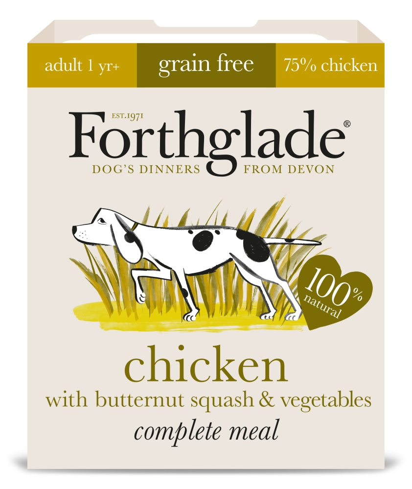 Forthglade - Chicken with Butternut Squash & Vegetables - Grain Free - 395g
