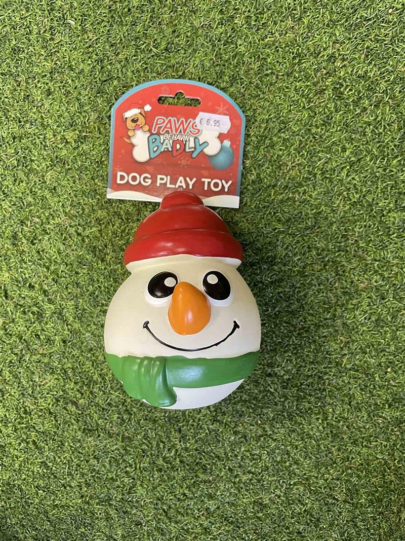 Squeaky Latex Xmas Dog Play Toy