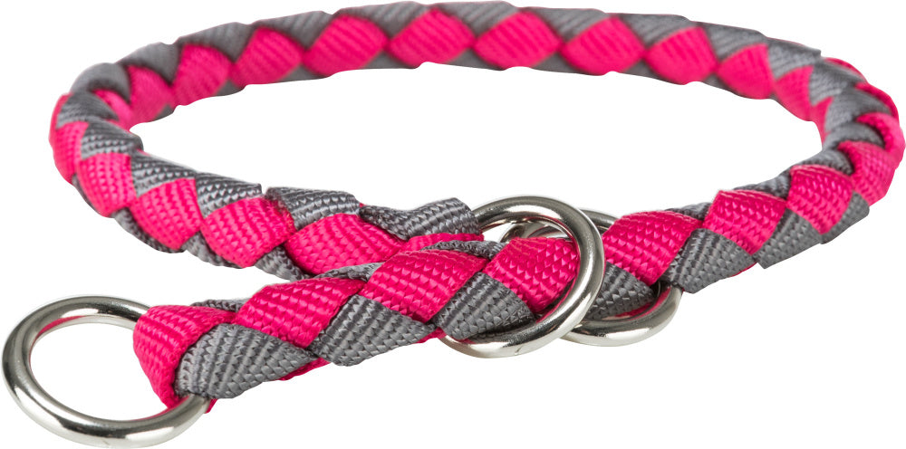 Jolly Paw Semi-Choke Braided Collar RED S-M