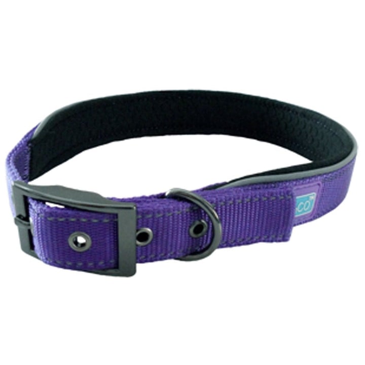 Hemmo and Co Reflective Padded Purple Collar Purple Neck 45-56Cm
