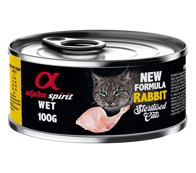 Alpha Spirit Wet Cat Food - Rabbit