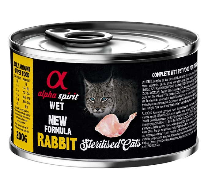 Alpha Spirit Wet Cat Food - Rabbit