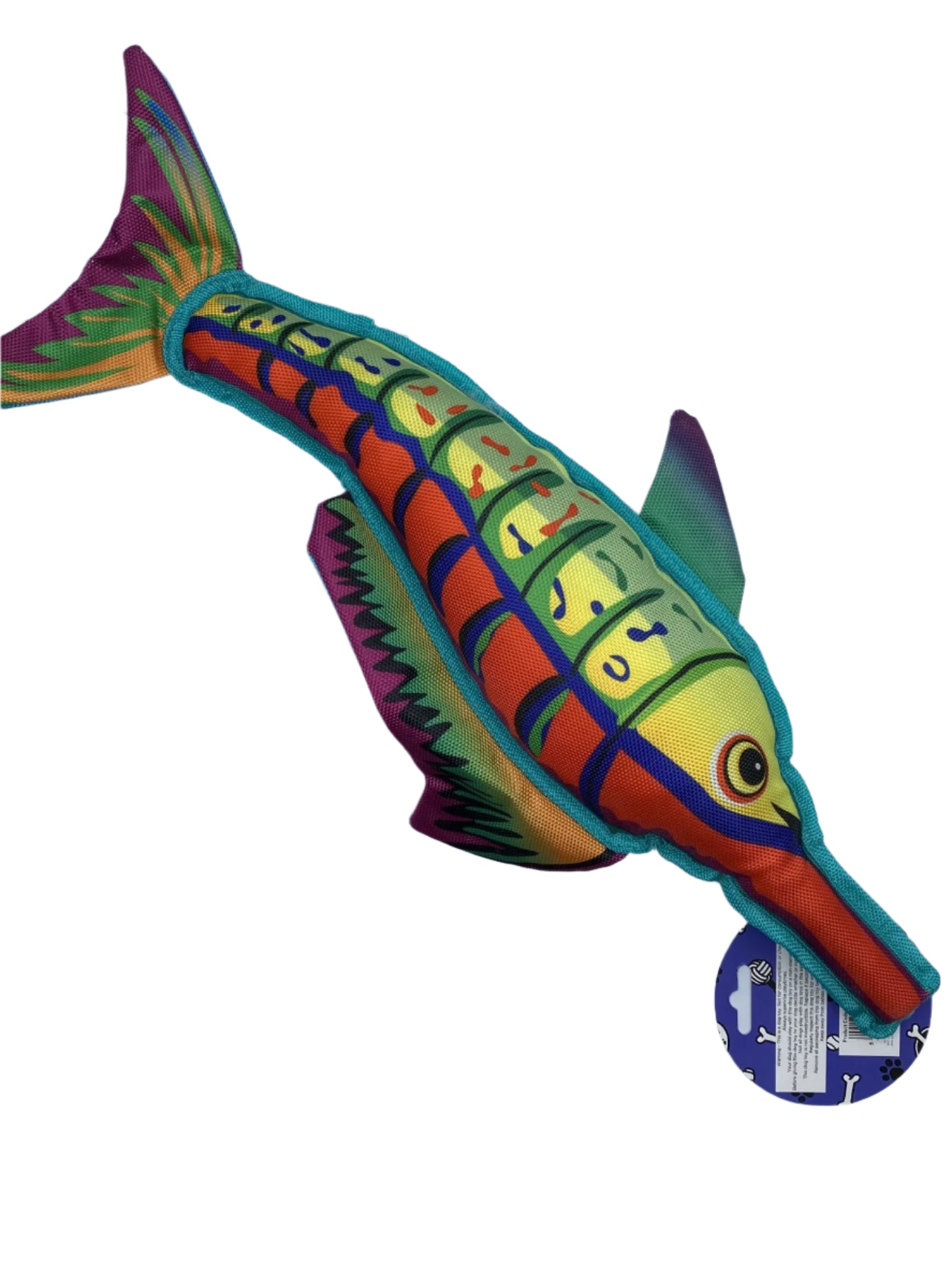 Pet Living Printed fish Squeaky Dog Toy