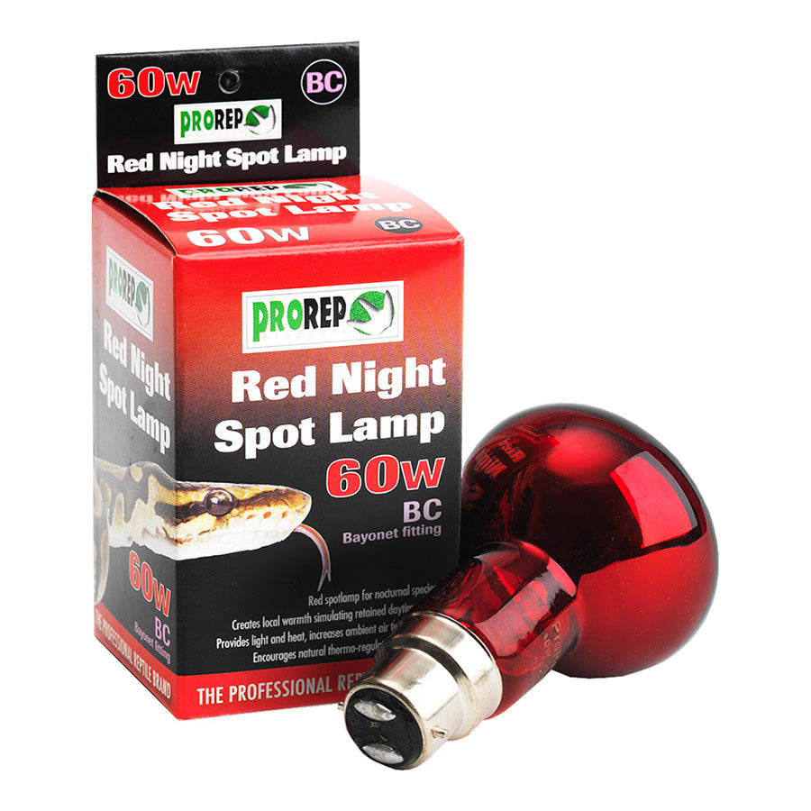 ProRep Red Night Spot Lamp 60w Bayonet Fitting