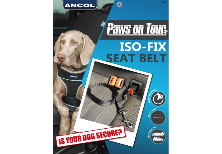 Ancol Paws On Tour Isofix Doggy Seatbelt