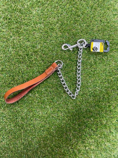 26 Inch Heavy Sewn Bridle Leather Chain Lead