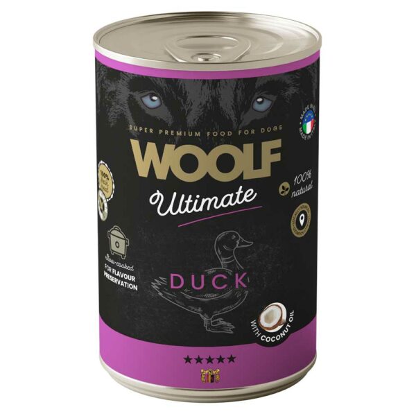 Woolf Duck Canned Wet Dog Food