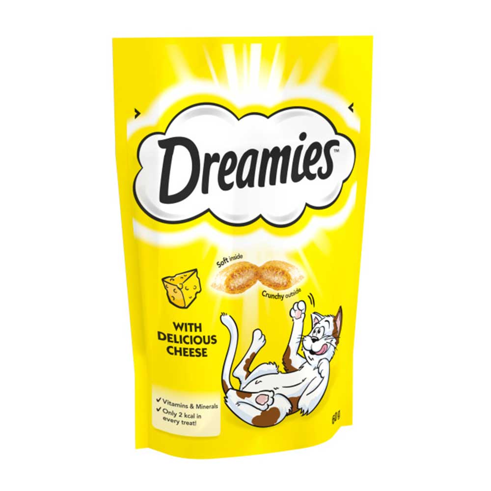 Dreamies With Delicious Cheese 60g