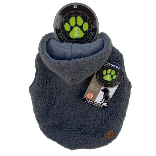 Ancol Teddy Sherpa Fleece Dog Hoodie - Small 30Cm