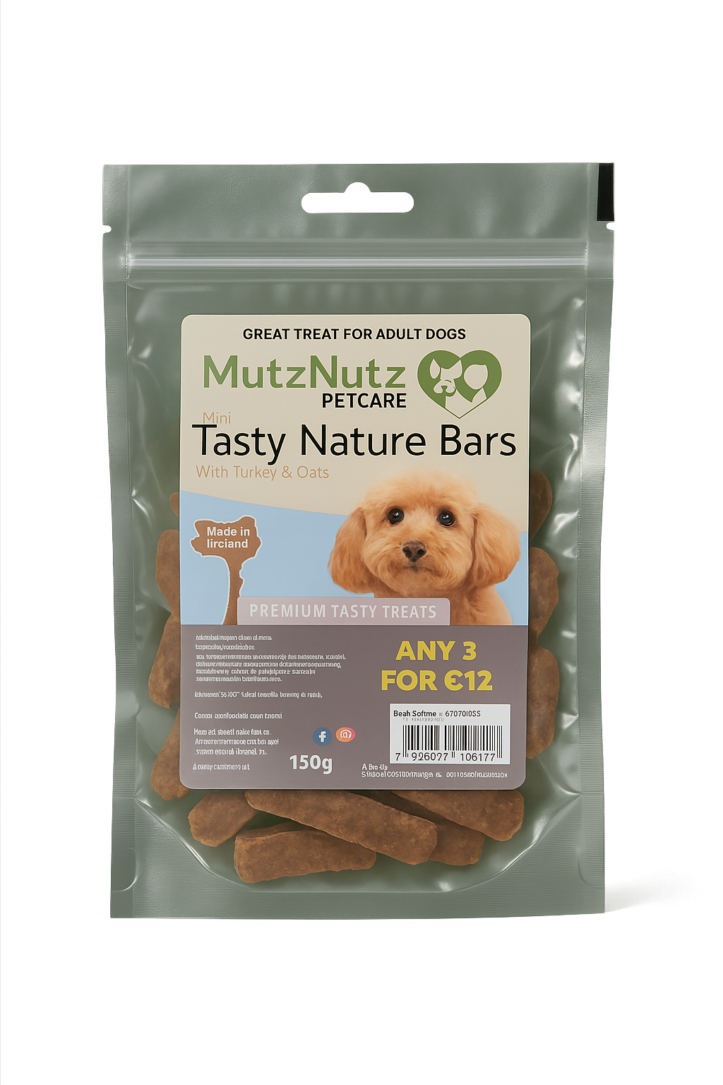 Mini Tasty Nature Bars for Dogs