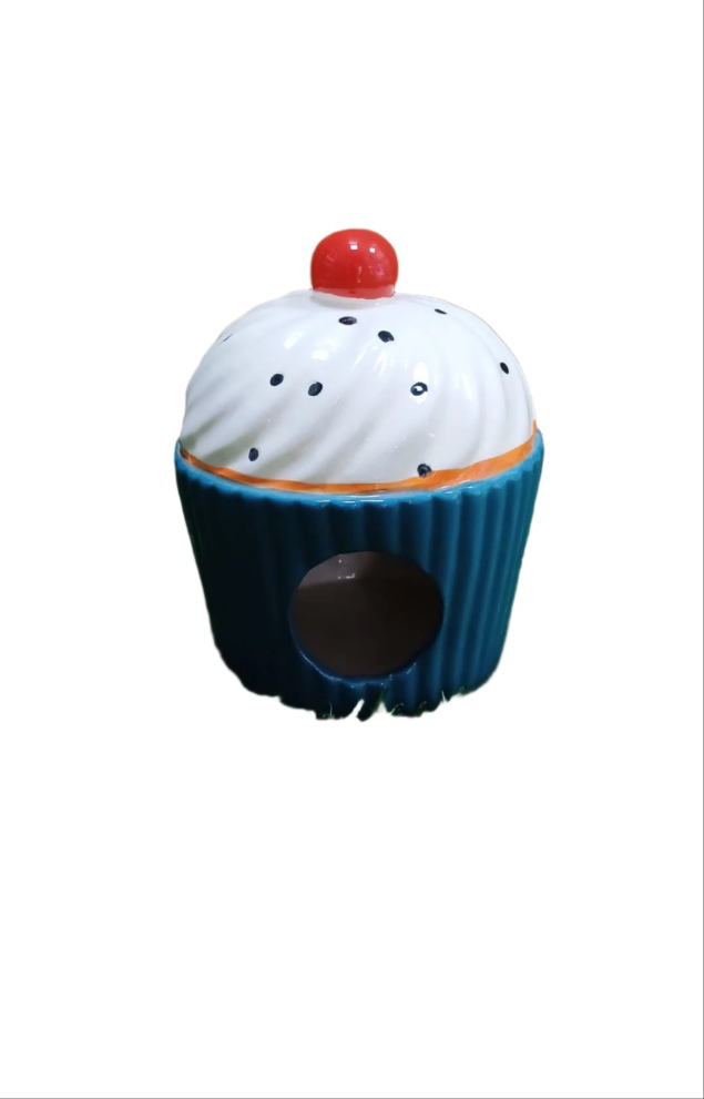Ceramic Cupcake Hamster House