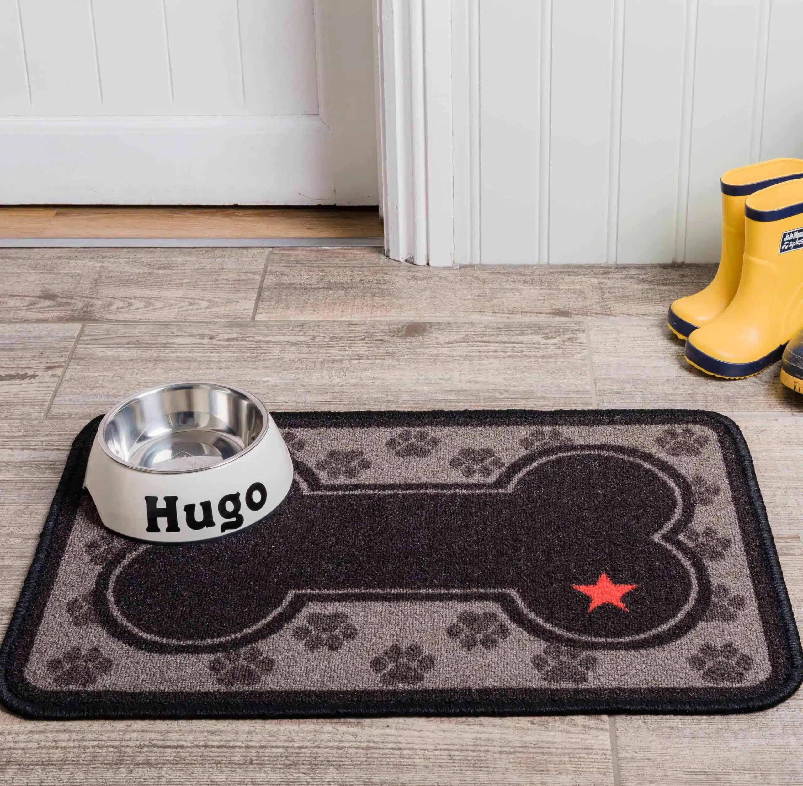 Absorbent Dinner Mat with Little Paws