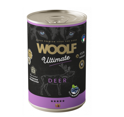 Woolf Deer Canned Wet Dog Food