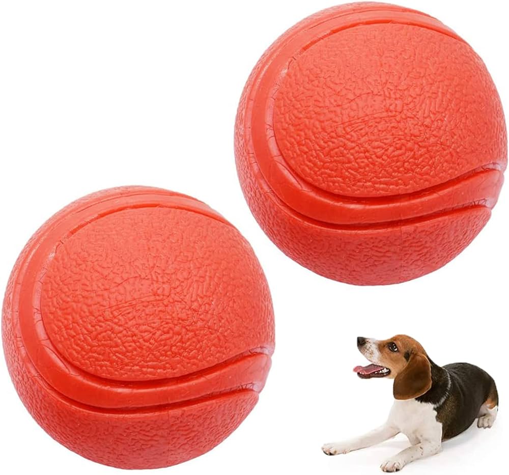 Tuffzilla Solid Rubber Doggy large Play Balls 2Pk
