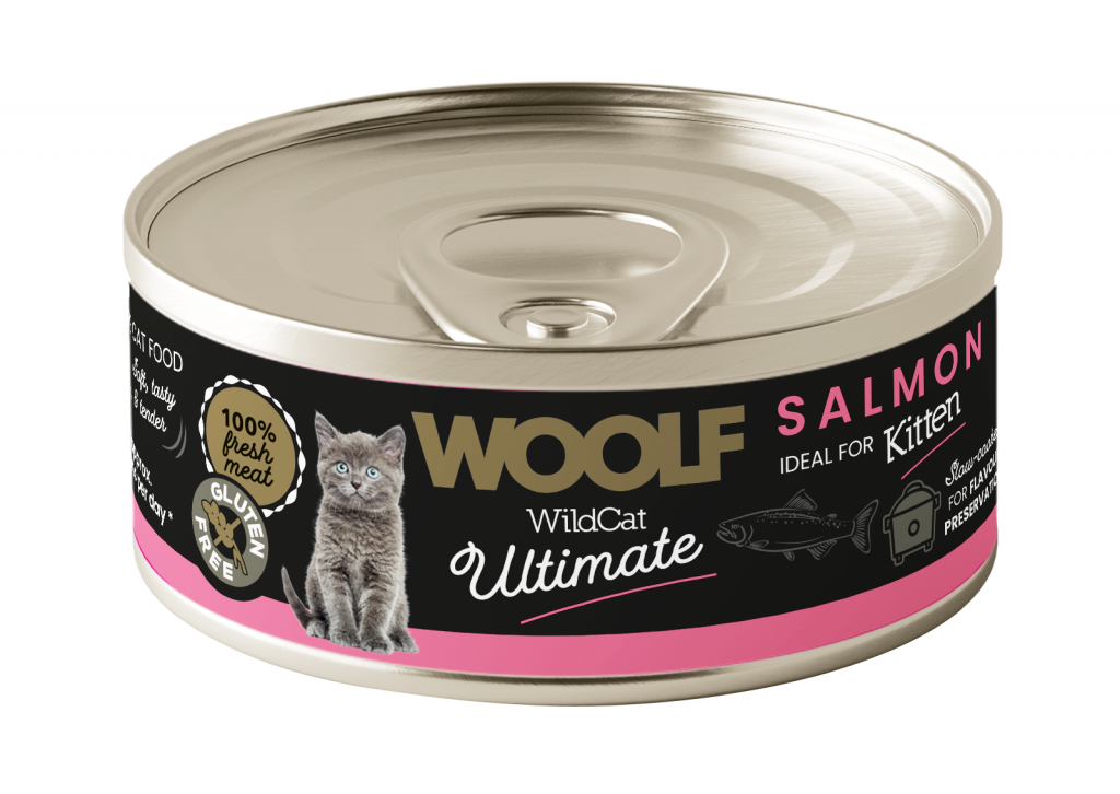 Woolf Wildcat Ultimate Wet Kitten Food - Salmon