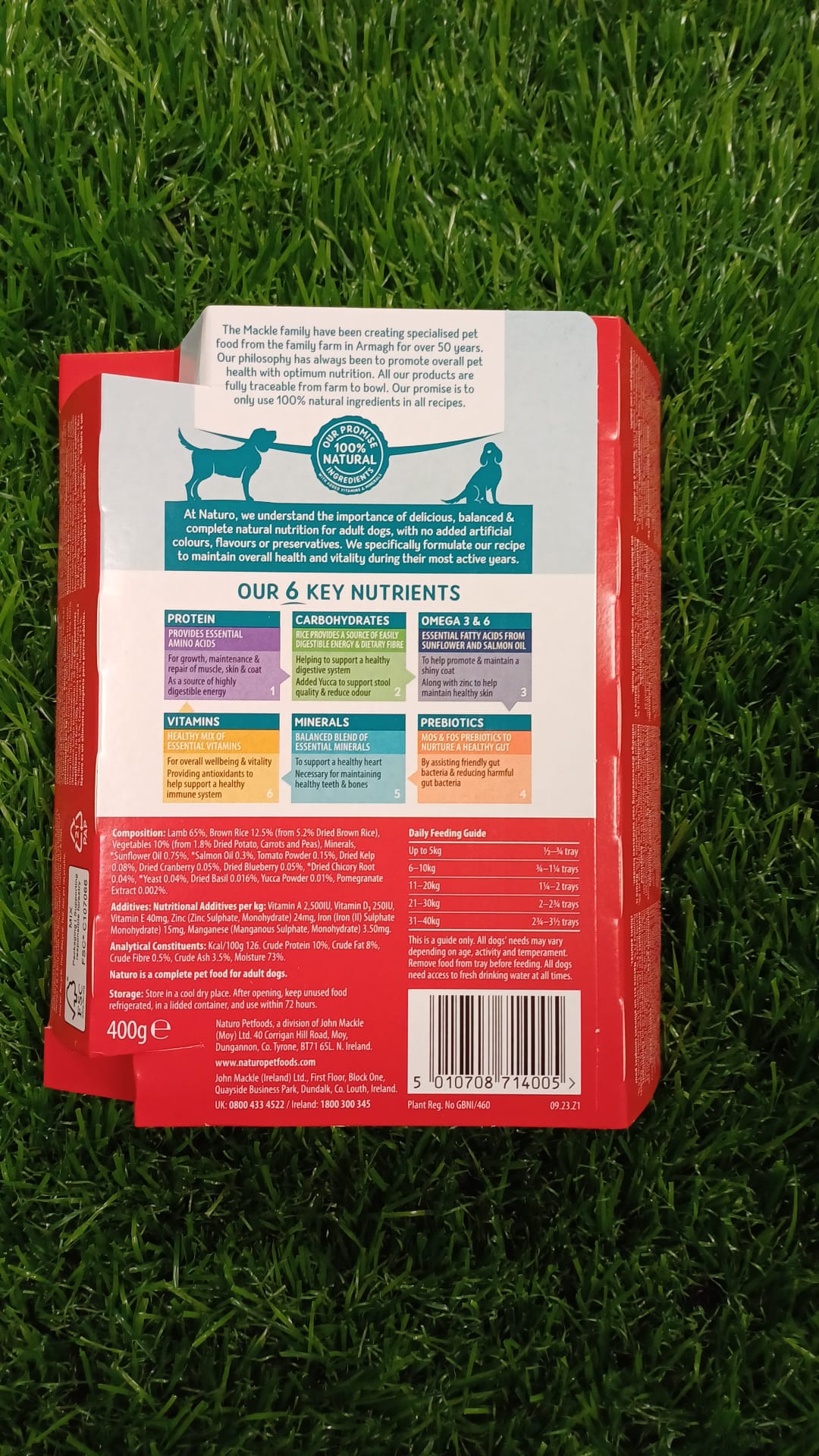 Lamb Naturo Wet Dog Food