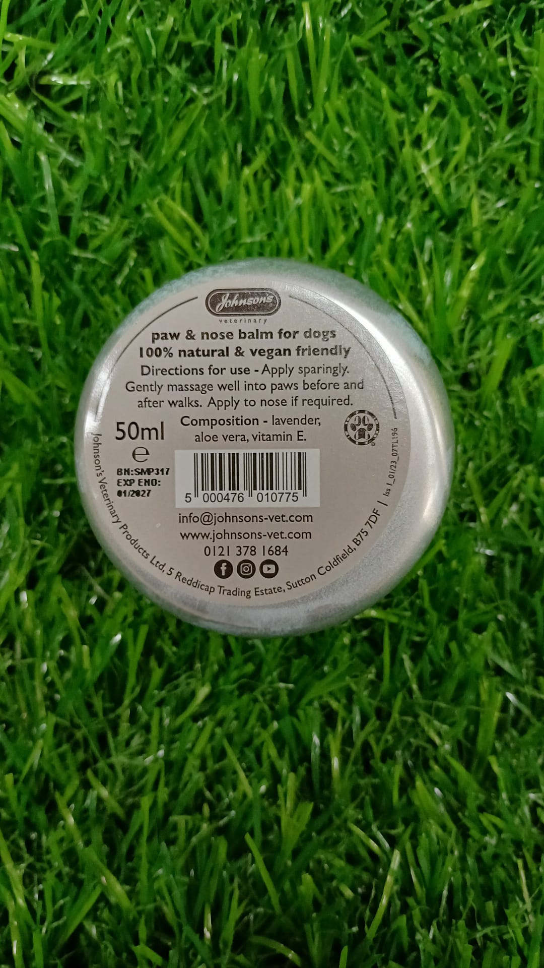 Johnsons Paw & Nose Balm for Dogs