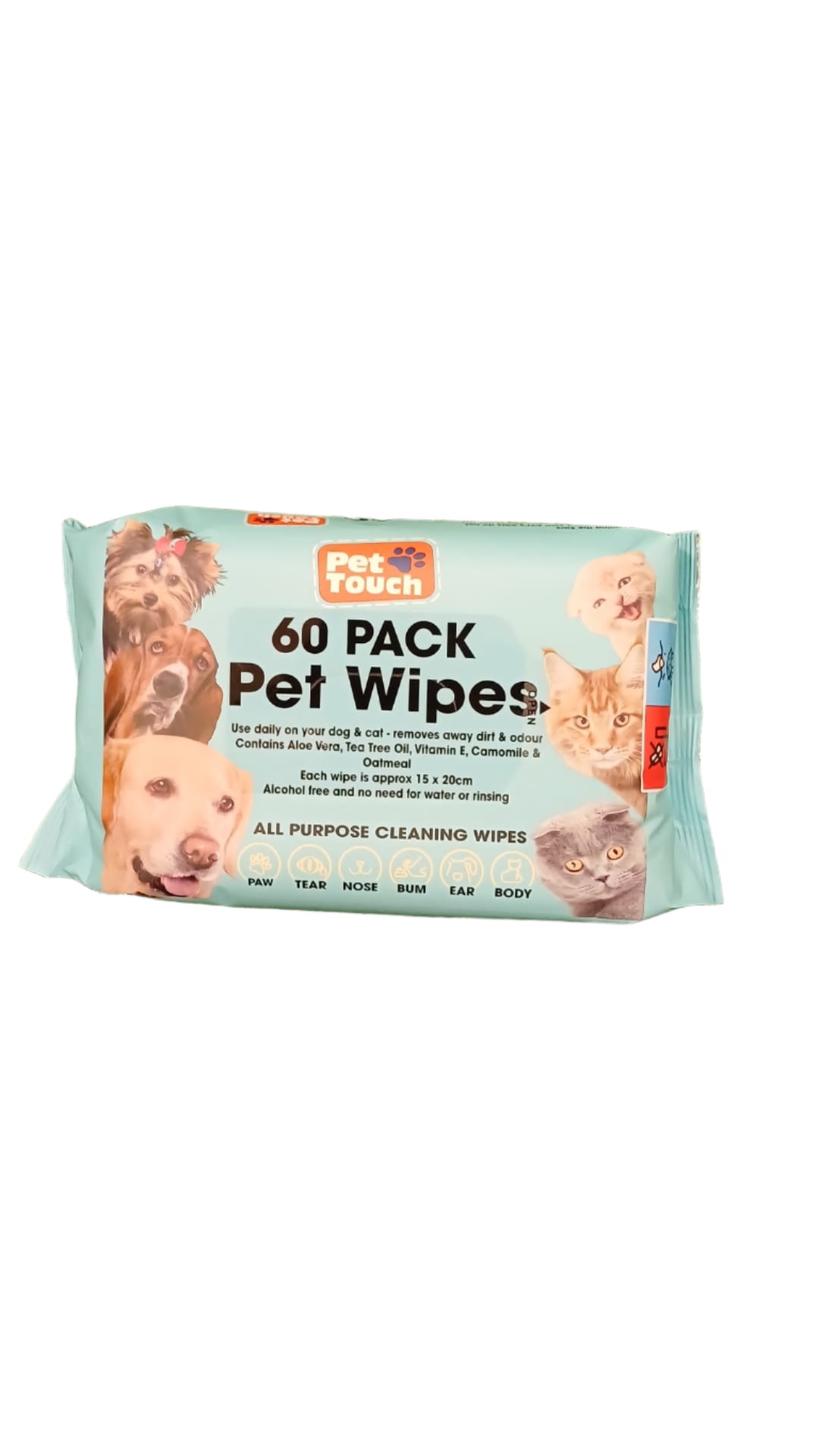 Pet Wipes 60 Pack