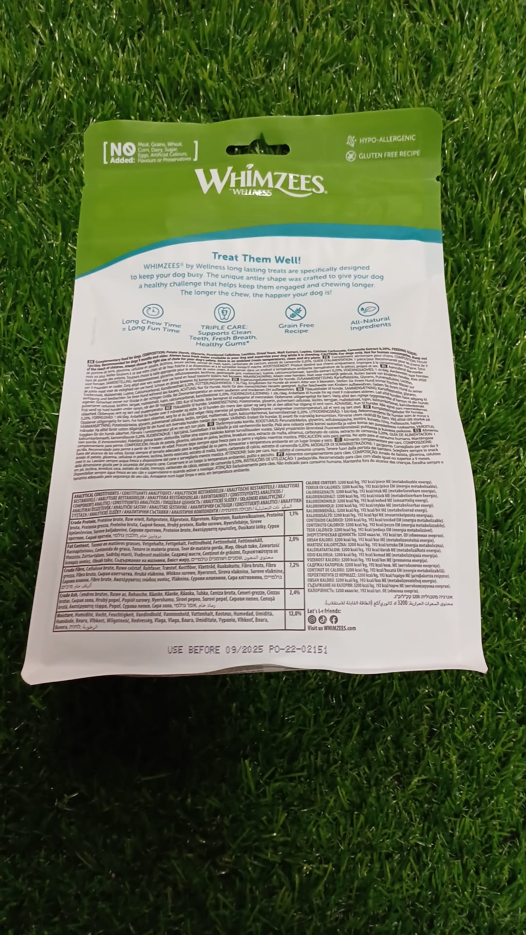 Antler WHIMZEES Large Dental Dog Treat (6 Pack)