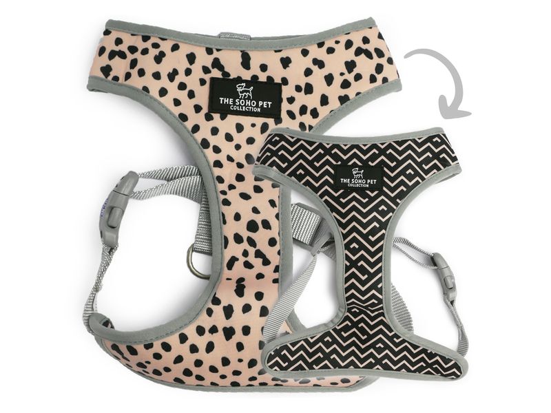 Dalmatian/ZigZag Reversible Dog Harness