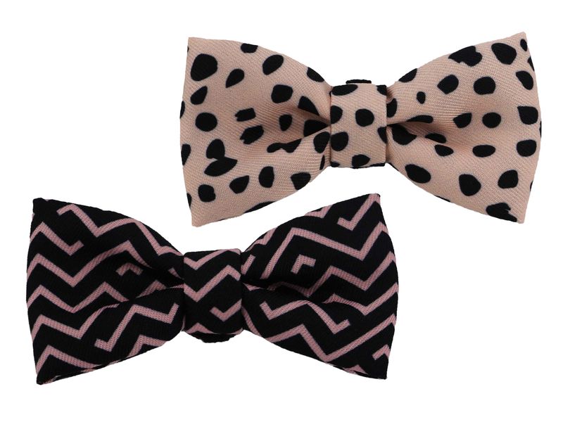 Soho Dalmatian/Zig-Zag Bow Tie