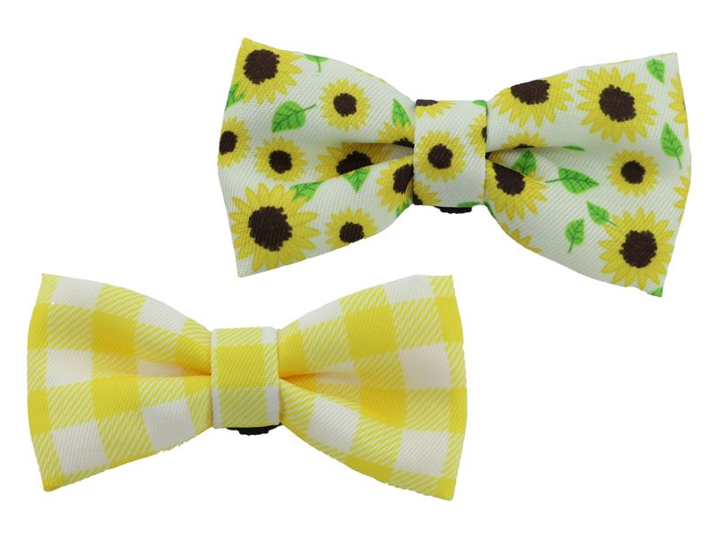 Soho Sunflower/Yellow Check Bow Tie