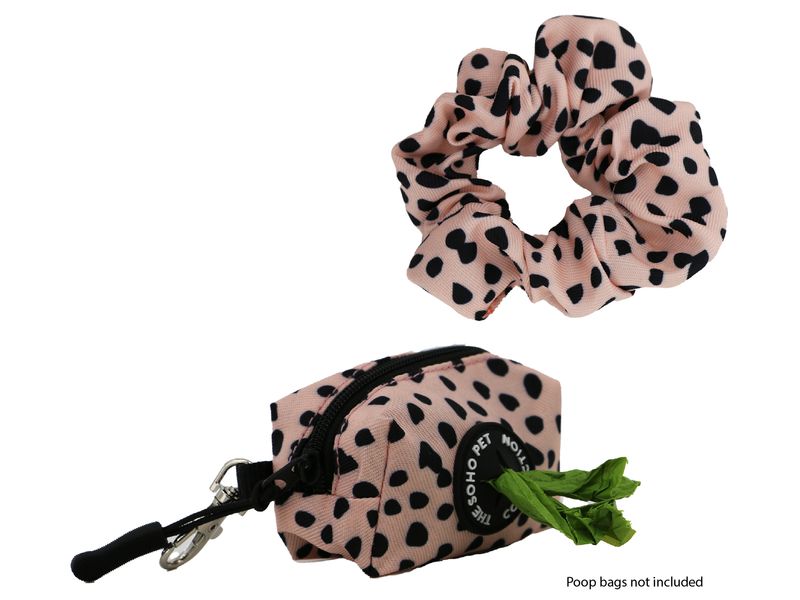 Dalmatian Patterned Poop Bag & Scrunchie Set
