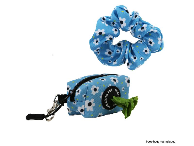 Daisy Patterned Poop Bag & Scrunchie Set