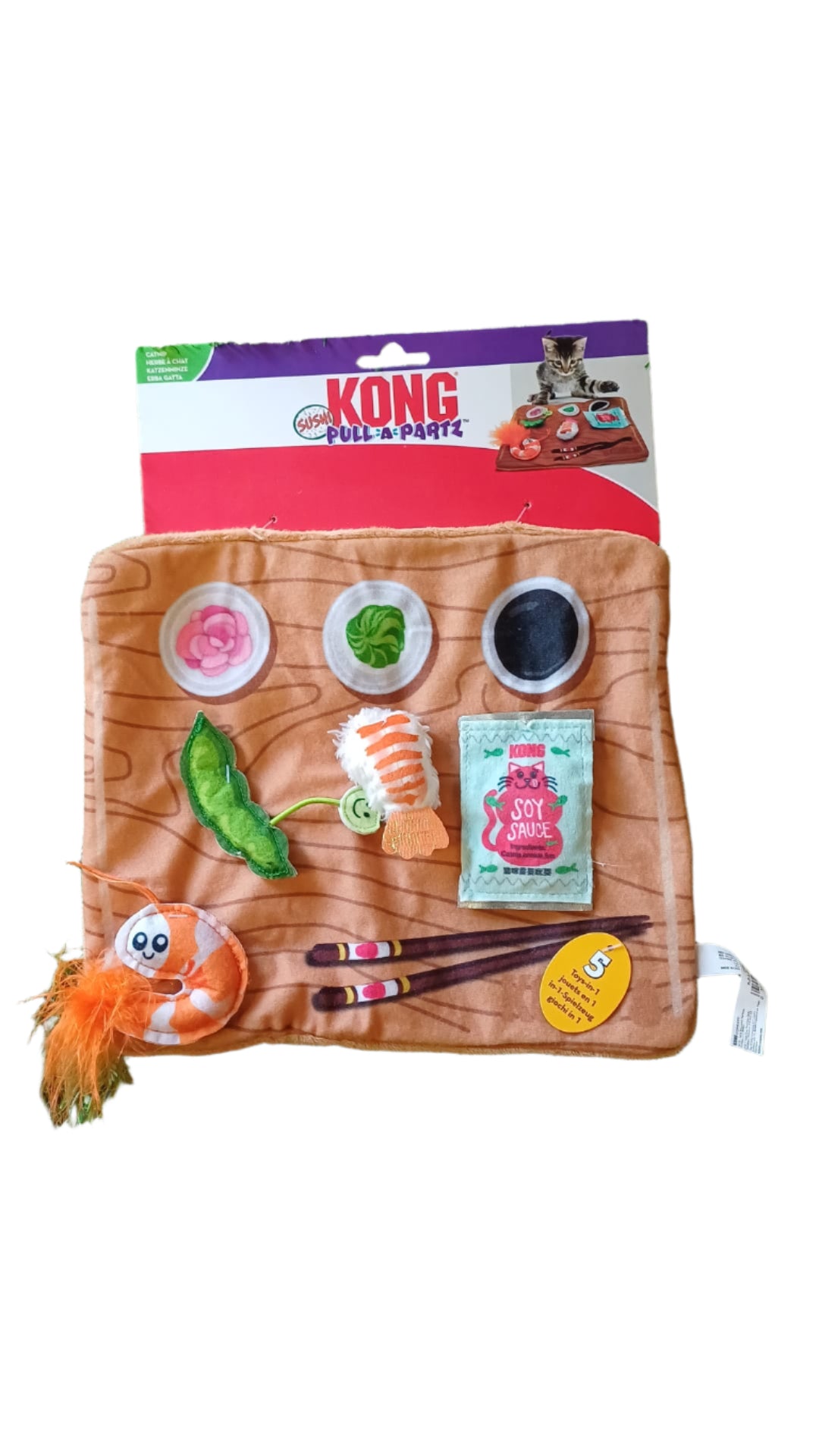 Kong Pull a Partz Sushi Cat Toy