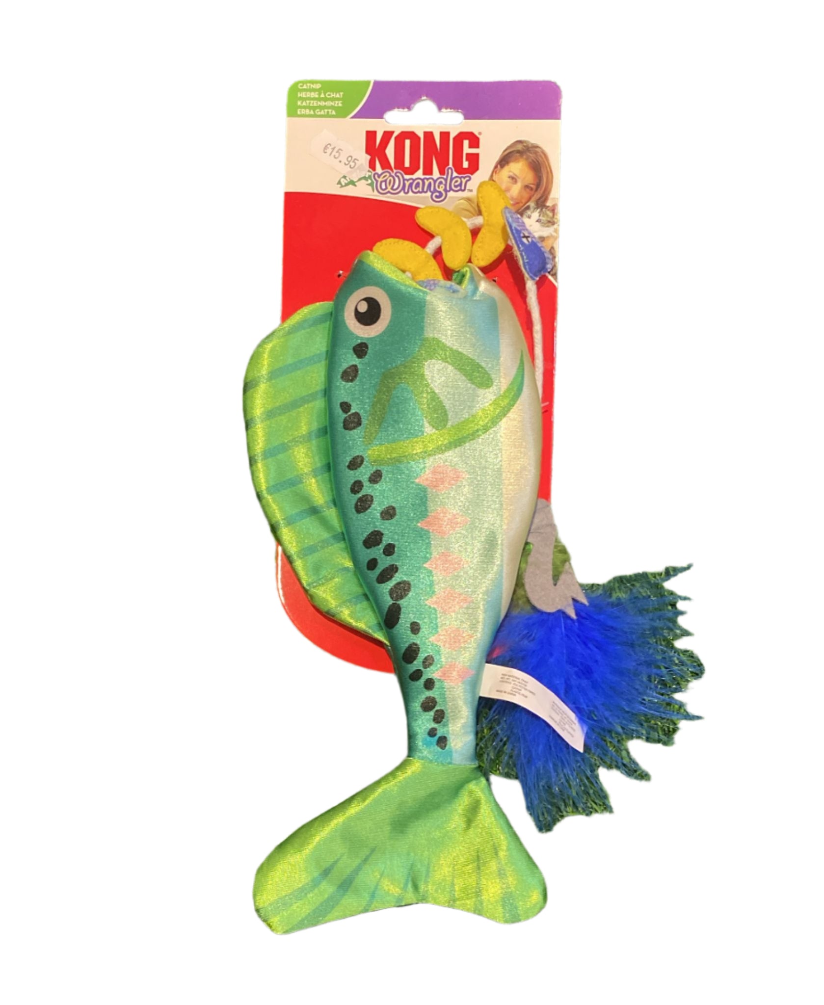 Kong Cat Wrangler Fish Toy