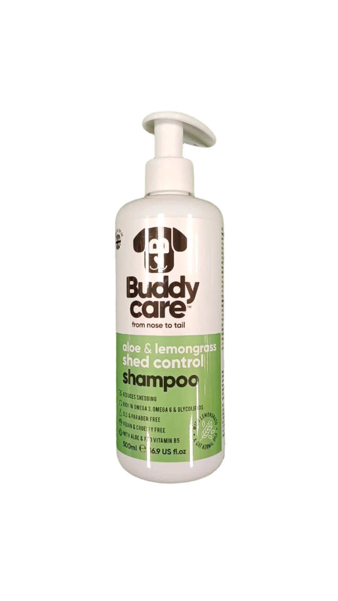 Buddy care Aloe & Lemongrass Shed Control Shampoo