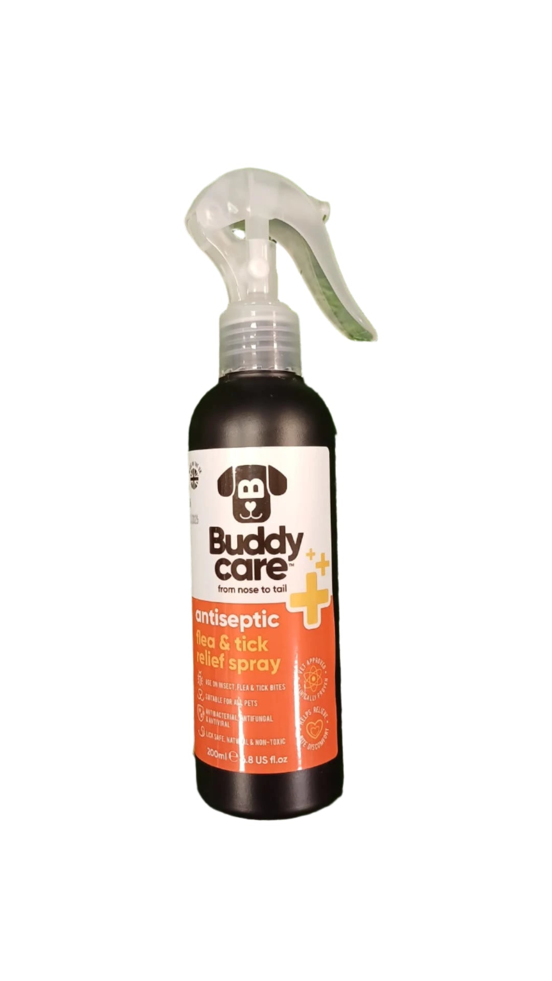 Buddy care Antiseptic Flea & Tick Relief Spray