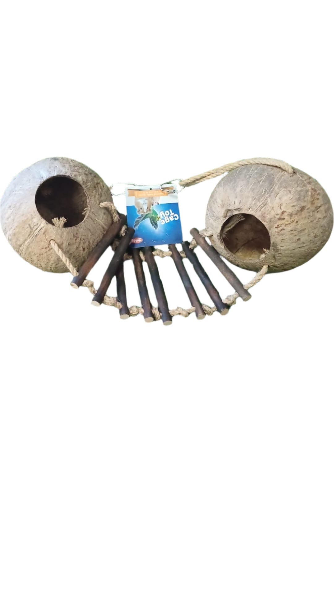 Coconut & Wooden Bridge for Birds