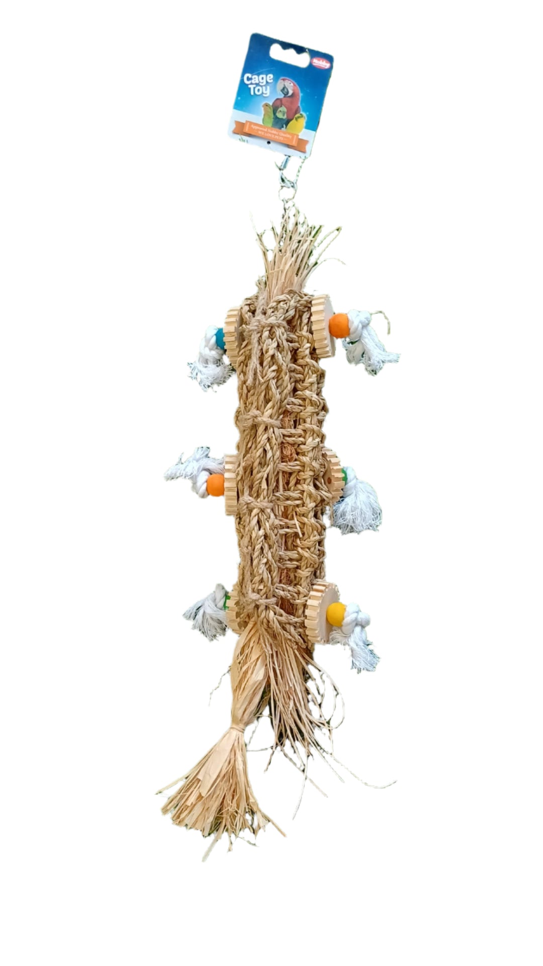 Bird Seagrass Cylinder Cage Toy
