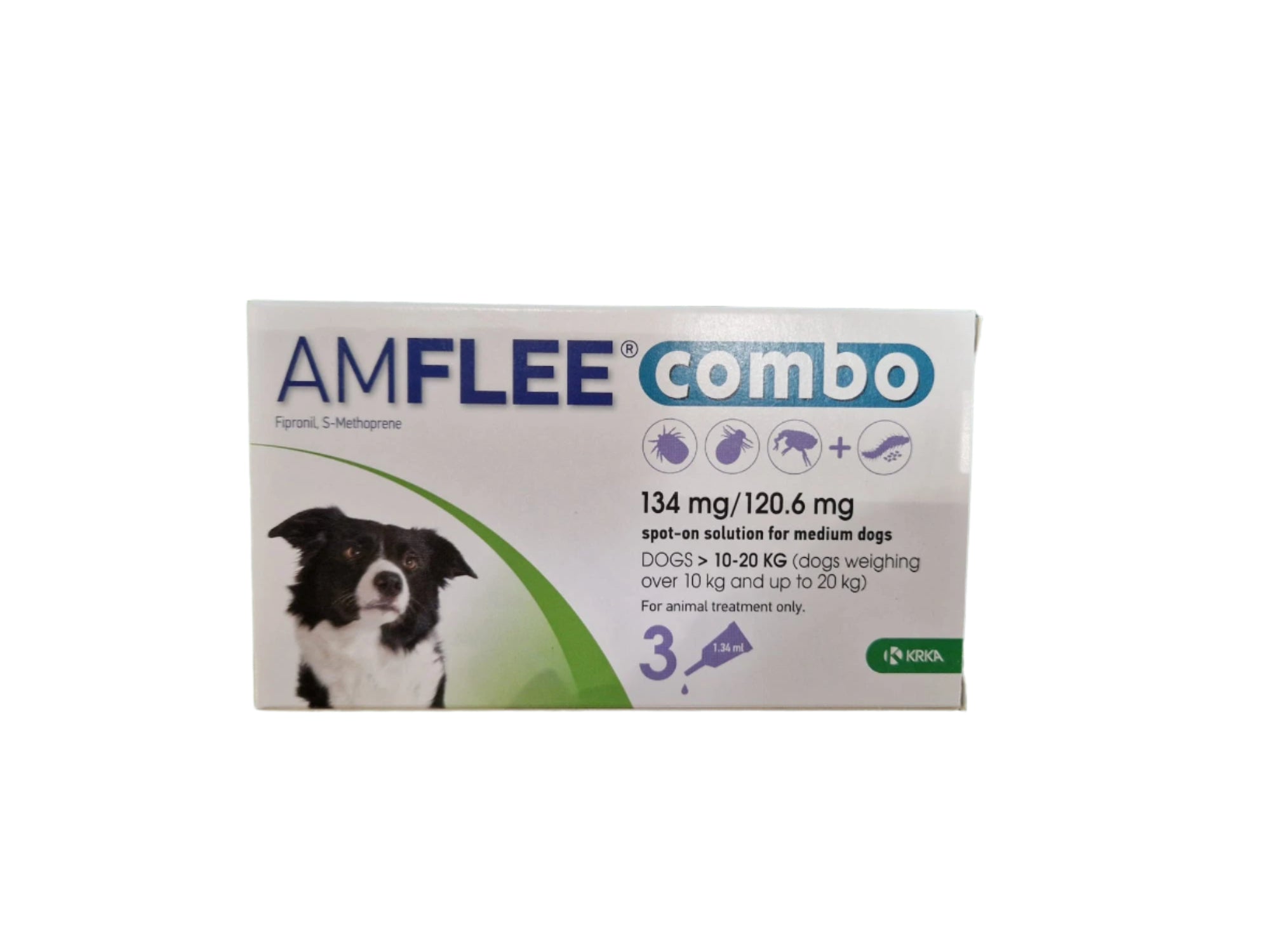 Amflee Combo Spot On For Dogs 10kg - 20kg
