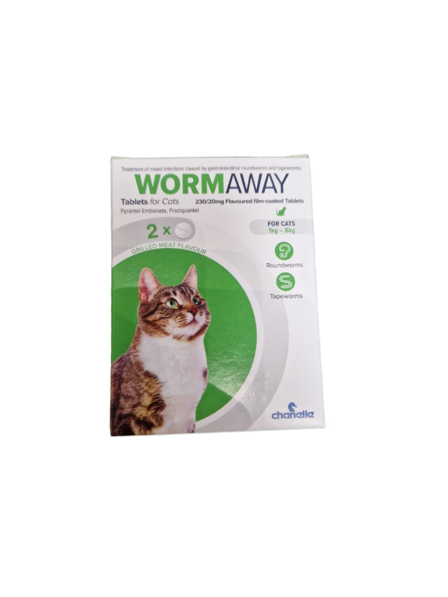 Worm Away Cat 1kg - 8kg