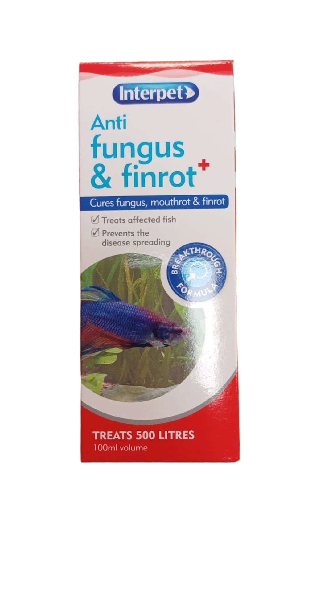 Interpet Anti Fungus & Finrot Treatment - Advanced Care for Aquatic Pets