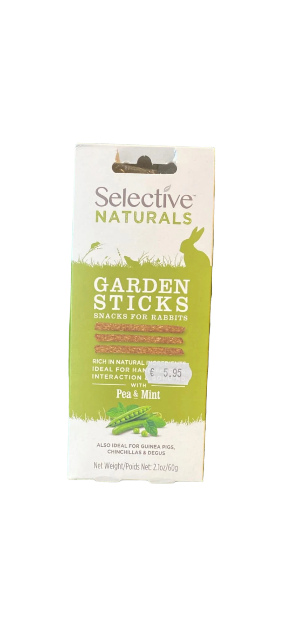 Selective Garden Sticks with Pea & Mint for Rabbits
