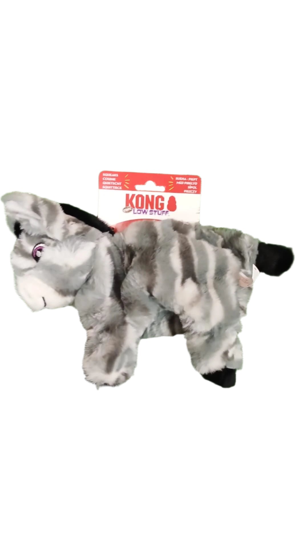 KONG Low Stuff Donkey Plush Toy