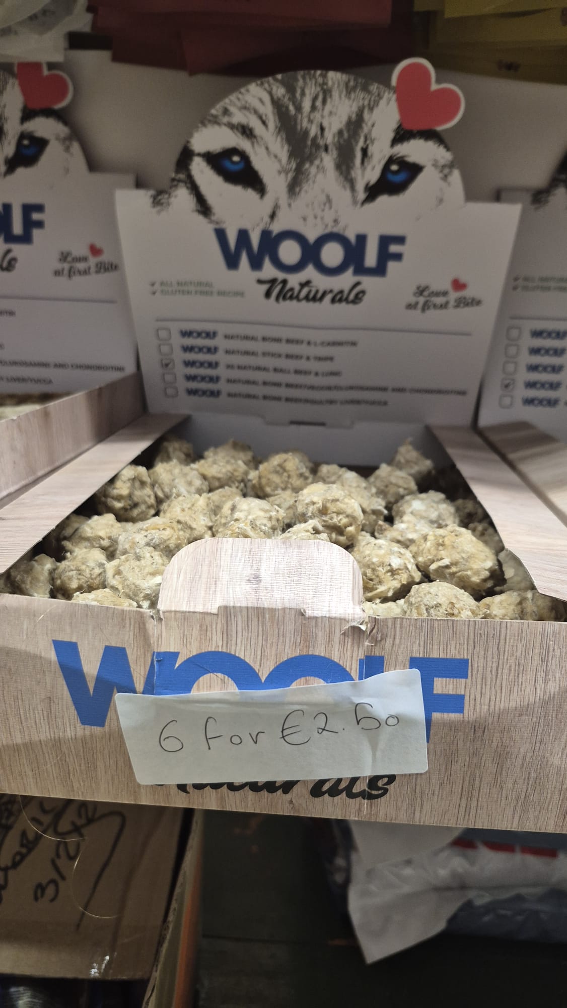 Woolf XS Natural Ball Beef & Lung