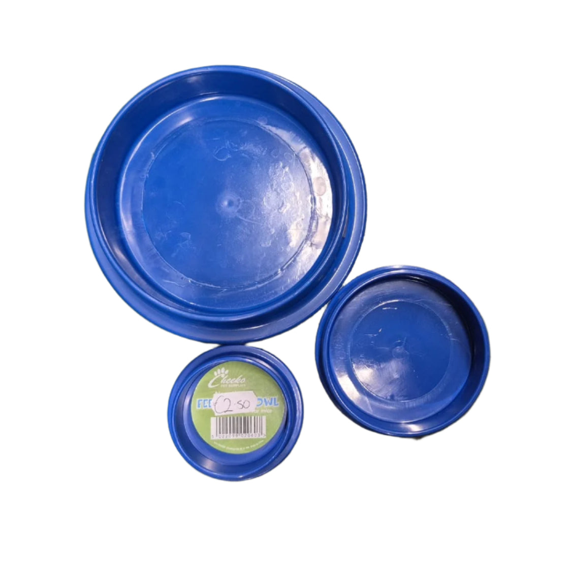 Blue Cheeko Non-Tip Feeding Bowls