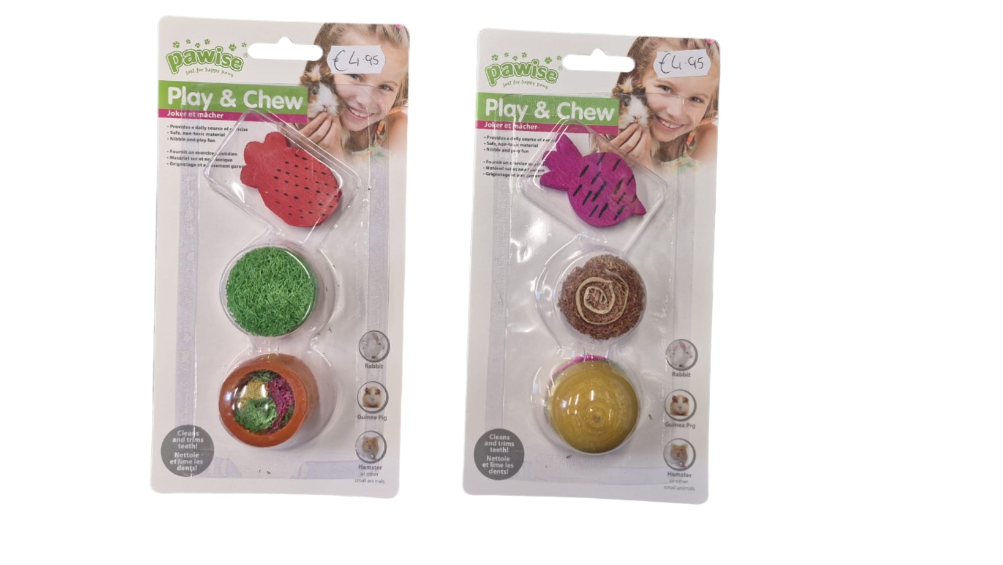 Pawise Play & Chew Toy Set –for Small Pets