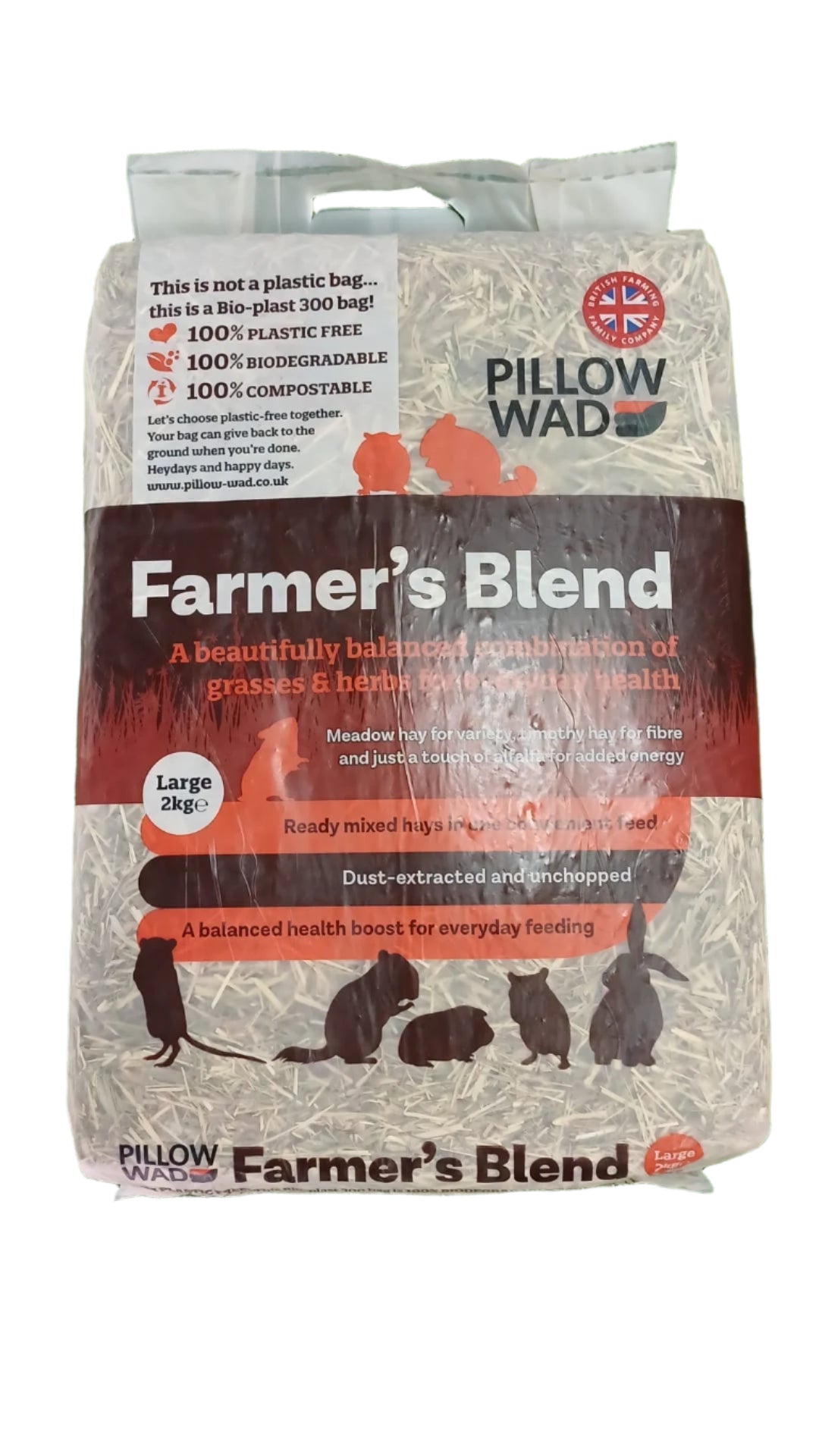 Farmer’s Blend by Pillow Wad – Premium Hay for Small Pets