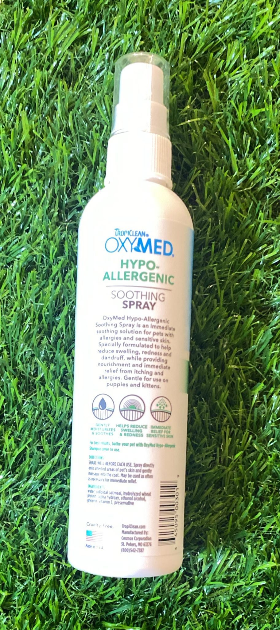 TropiClean OxyMed Hypo-Allergenic Soothing Spray