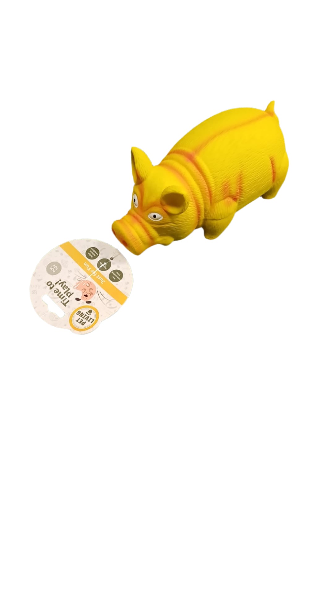 Time to Play Pet Living Dog Toy – Yellow Pig